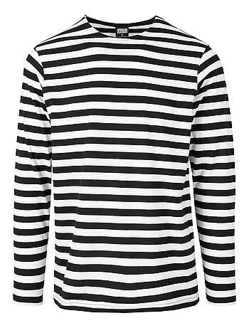 Urban Classics - T-shirt manches longues motif/style rayé