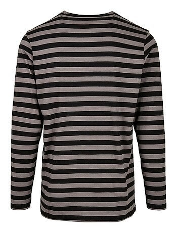 Urban Classics - T-shirt manches longues motif/style rayé