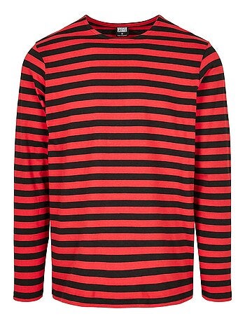 Urban Classics - T-shirt manches longues motif/style rayé