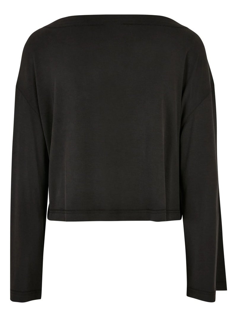 Urban Classics - T-shirt manches longues Noir - Kiabi
