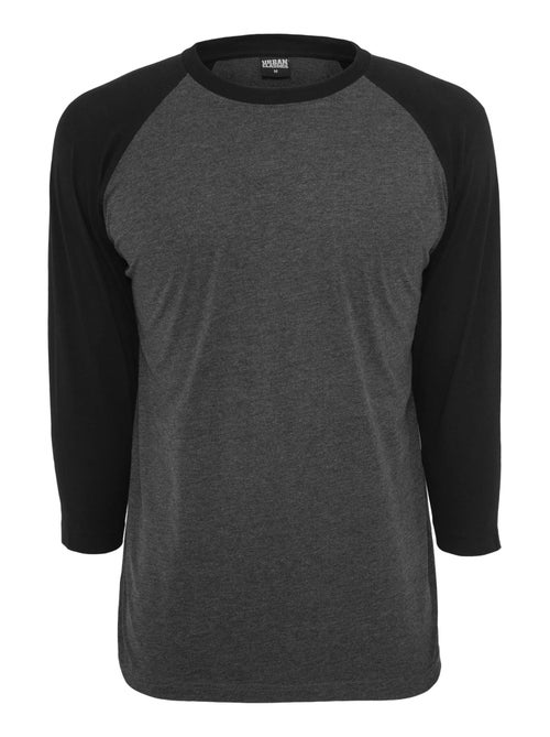 Urban Classics - T-shirt manches ¾ motif/style Contrasté - Kiabi