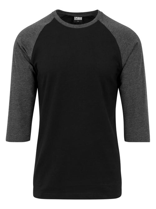 Urban Classics - T-shirt manches ¾ motif/style Contrasté - Kiabi