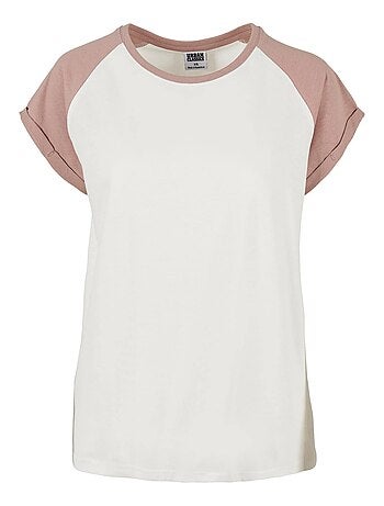 Urban Classics - T-shirt manches raglan motif/style Contrasté