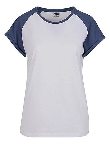 Urban Classics - T-shirt manches raglan motif/style Contrasté