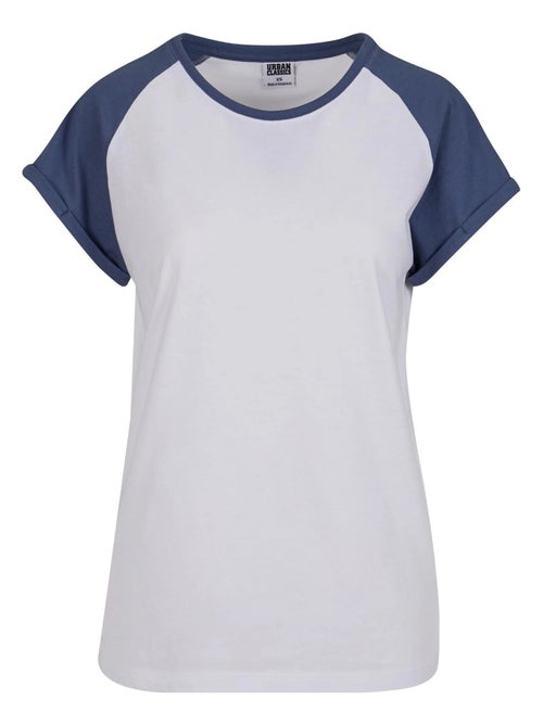 Urban Classics - T-shirt manches raglan motif/style Contrasté - Kiabi