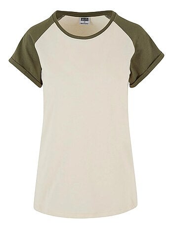 Urban Classics - T-shirt manches raglan motif/style Contrasté