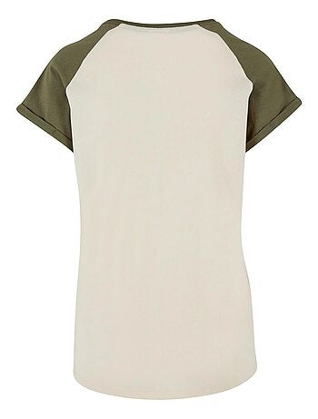 Urban Classics - T-shirt manches raglan motif/style Contrasté