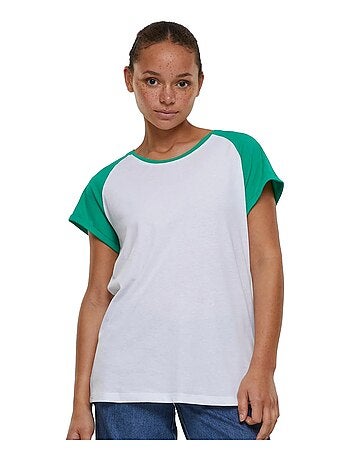 Urban Classics - T-shirt manches raglan motif/style Contrasté