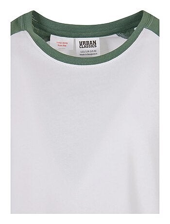 Urban Classics - T-shirt manches raglan motif/style Contrasté