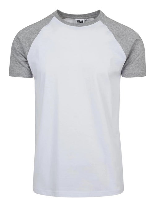 Urban Classics - T-shirt manches raglan motif/style Contrasté - Kiabi