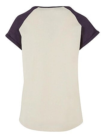 Urban Classics - T-shirt manches raglan motif/style Contrasté