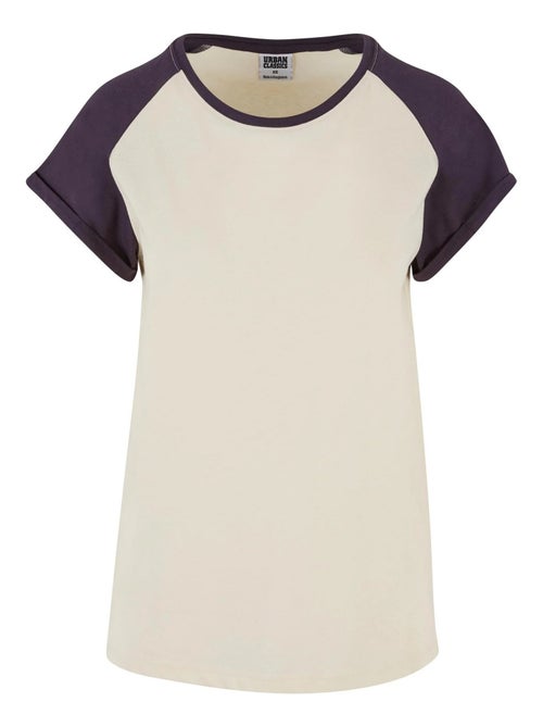 Urban Classics - T-shirt manches raglan motif/style Contrasté - Kiabi