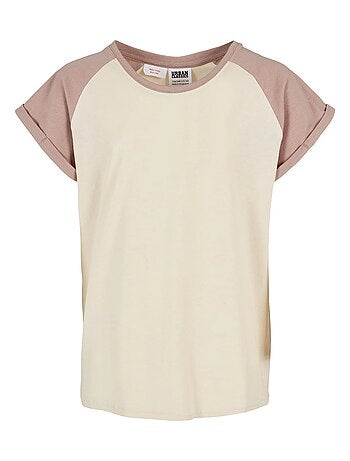 Urban Classics - T-shirt manches raglan motif/style Contrasté