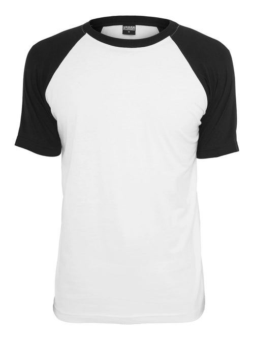 Urban Classics - T-shirt manches raglan motif/style Contrasté - Kiabi