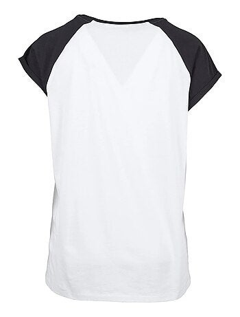 Urban Classics - T-shirt manches raglan motif/style Contrasté