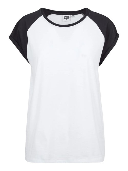 Urban Classics - T-shirt manches raglan motif/style Contrasté - Kiabi