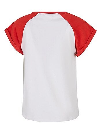 Urban Classics - T-shirt manches raglan motif/style Contrasté