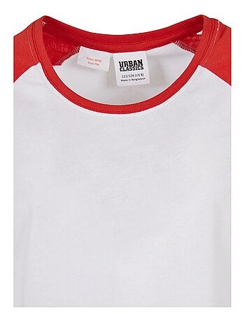 Urban Classics - T-shirt manches raglan motif/style Contrasté
