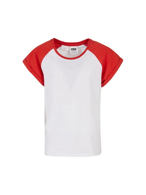 Urban Classics - T-shirt manches raglan motif/style Contrasté - Kiabi
