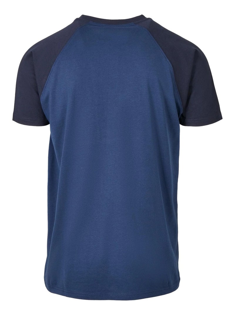 Urban Classics - T-shirt manches raglan motif/style Contrasté Bleu foncé - Kiabi