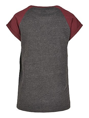 Urban Classics - T-shirt manches raglan motif/style Contrasté