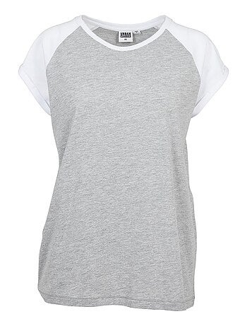 Urban Classics - T-shirt manches raglan motif/style Contrasté