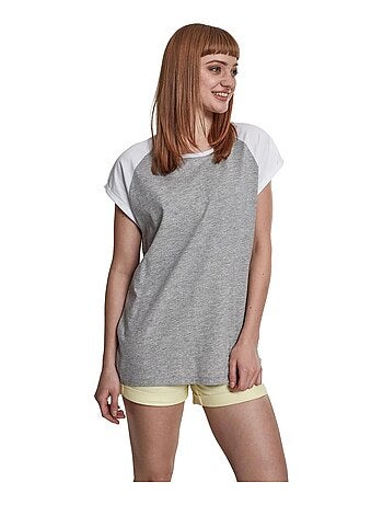 Urban Classics - T-shirt manches raglan motif/style Contrasté