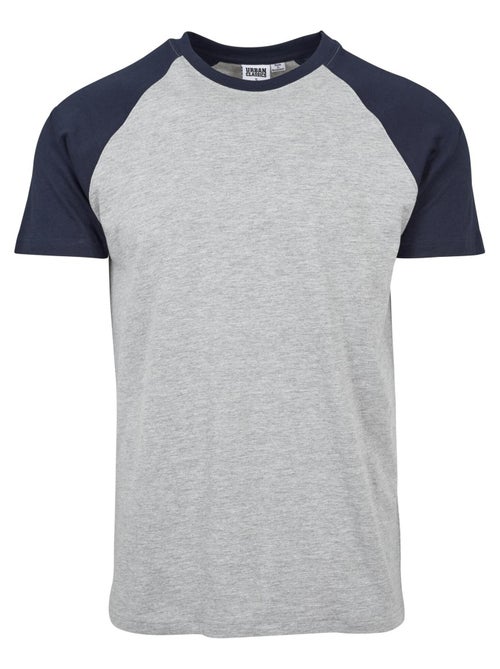 Urban Classics - T-shirt manches raglan motif/style Contrasté - Kiabi