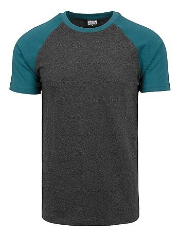 Urban Classics - T-shirt manches raglan motif/style Contrasté
