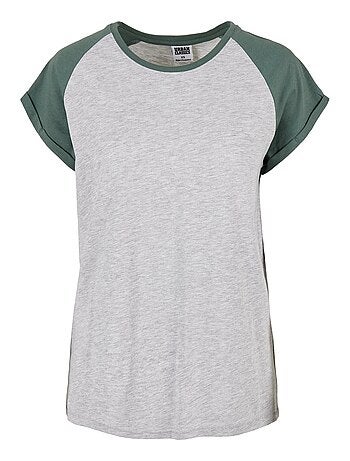 Urban Classics - T-shirt manches raglan motif/style Contrasté