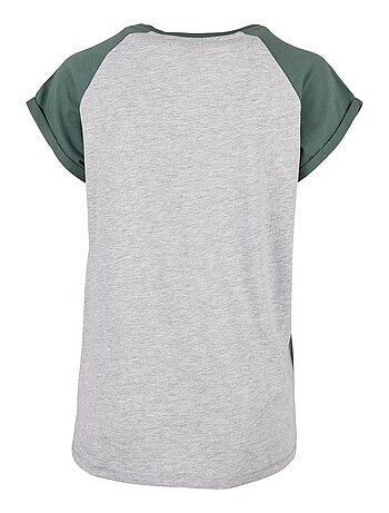 Urban Classics - T-shirt manches raglan motif/style Contrasté