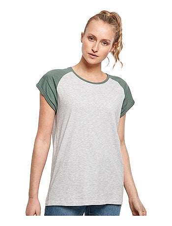Urban Classics - T-shirt manches raglan motif/style Contrasté