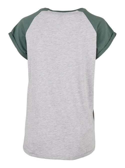 Urban Classics - T-shirt manches raglan motif/style Contrasté - Kiabi