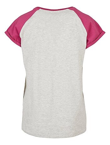Urban Classics - T-shirt manches raglan motif/style Contrasté