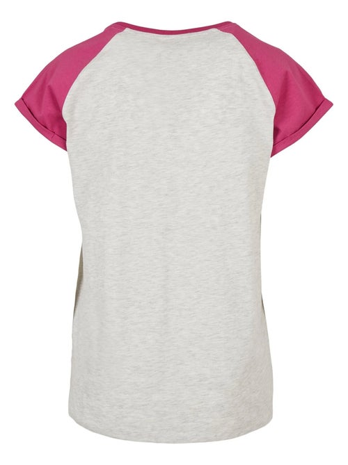 Urban Classics - T-shirt manches raglan motif/style Contrasté - Kiabi