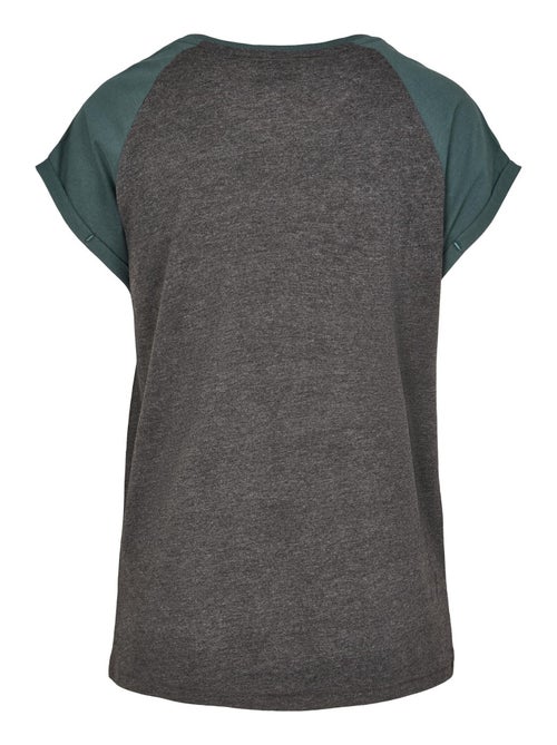 Urban Classics - T-shirt manches raglan motif/style Contrasté - Kiabi