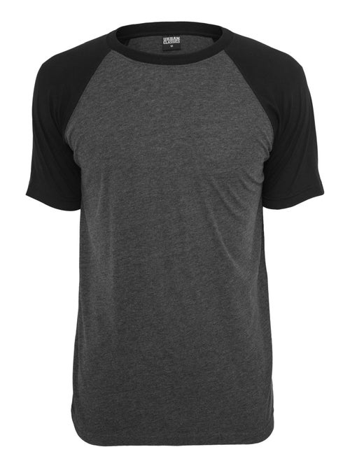 Urban Classics - T-shirt manches raglan motif/style Contrasté - Kiabi