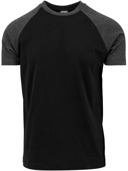 Urban Classics - T-shirt manches raglan motif/style Contrasté - Kiabi