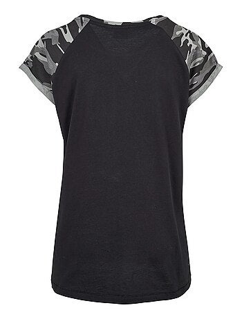Urban Classics - T-shirt manches raglan motif/style Contrasté