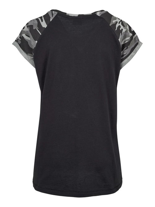 Urban Classics - T-shirt manches raglan motif/style Contrasté - Kiabi