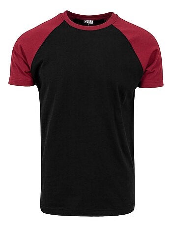 Urban Classics - T-shirt manches raglan motif/style Contrasté