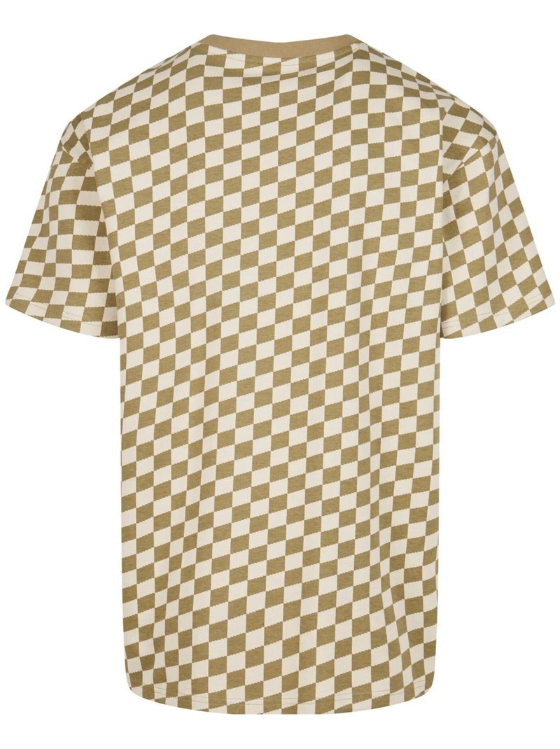 Urban Classics - T-shirt motif/style à carreaux Kaki - Kiabi
