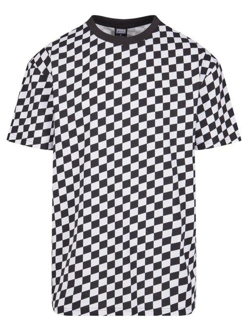 Urban Classics - T-shirt motif/style à carreaux - Kiabi