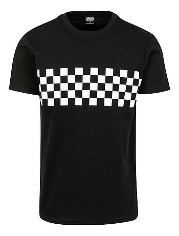 Urban Classics - T-shirt motif/style à carreaux