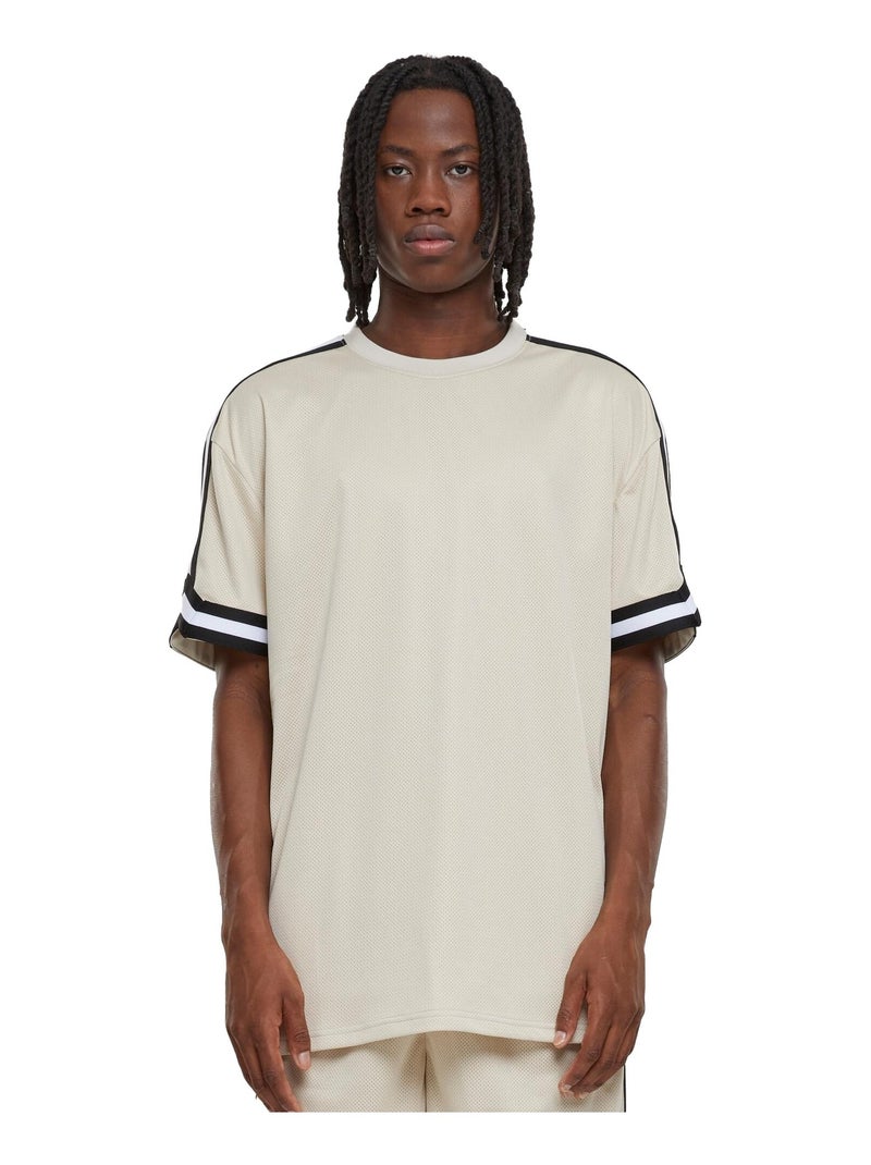 Urban Classics - T-shirt motif/style à rayures Blanc nacré - Kiabi