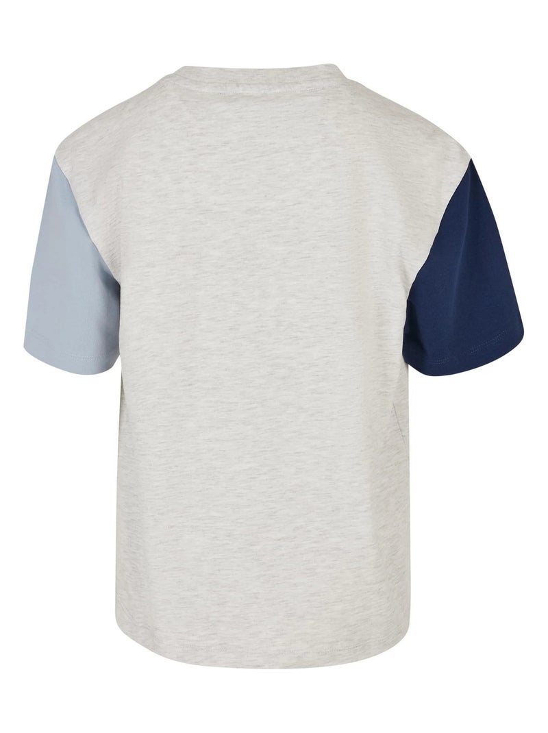 Urban Classics - T-shirt motif/style blocs de couleurs Gris clair - Kiabi