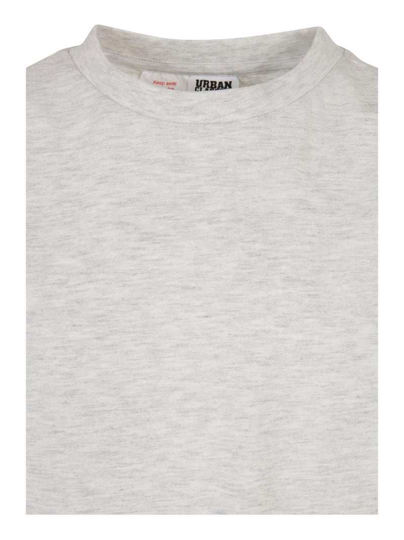 Urban Classics - T-shirt motif/style blocs de couleurs Gris clair - Kiabi