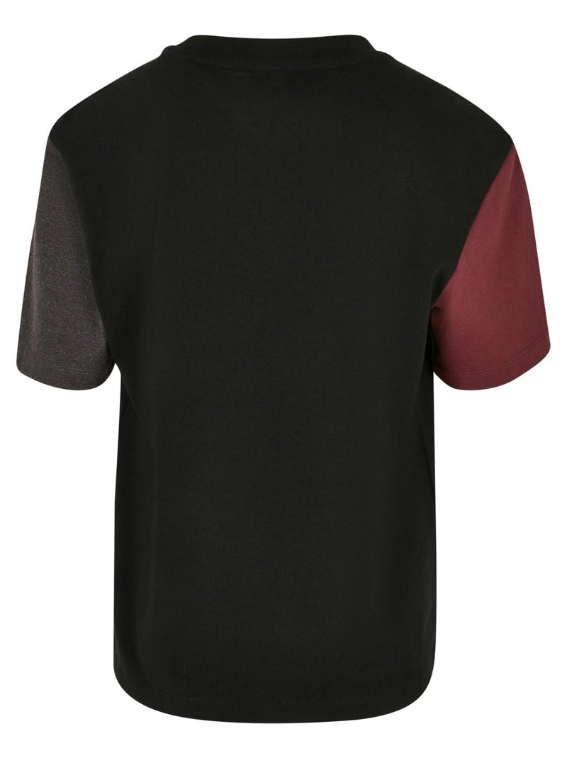 Urban Classics - T-shirt motif/style blocs de couleurs Noir - Kiabi