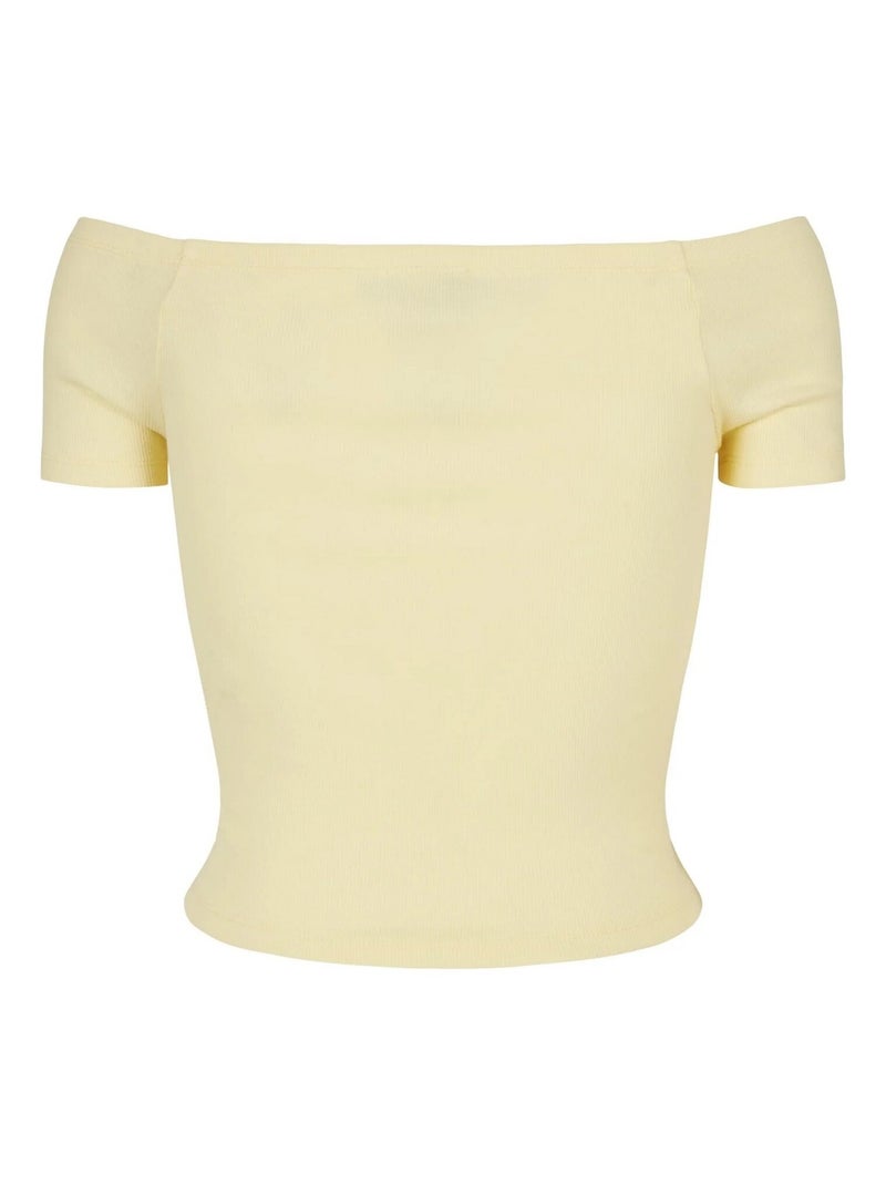 Urban Classics - T-shirt motif/style Côtelé Jaune clair - Kiabi