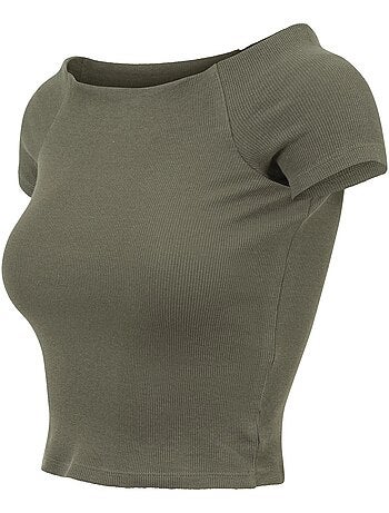 Urban Classics - T-shirt motif/style Côtelé